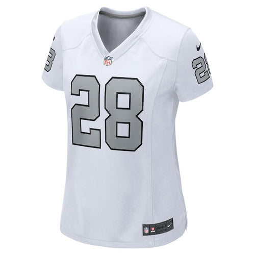 Josh Jacobs Las Vegas Raiders Nike Women's Alternate Game Player Jersey - White/Black