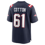 Lester Cotton Sr. New England Patriots Nike Team Game Jersey -  Navy