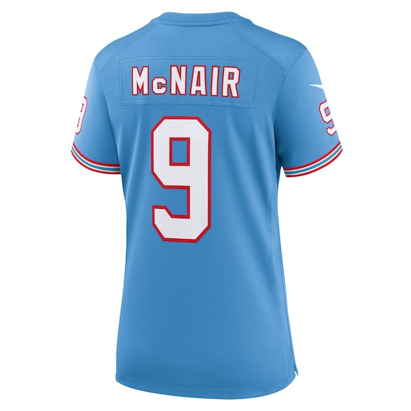 Steve McNair Tennessee Titans Nike Women's Oilers Throwback Retired Player Game Jersey - Light Blue/Navy