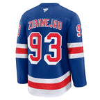 Mika Zibanejad New York Rangers  Home Premium Jersey - Blue/Navy/White