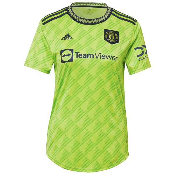 Raphael Varane Manchester United adidas Women's 2022/23 Third Replica Player Jersey - Neon Green