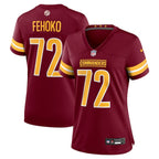Viliami Fehoko Jr. Washington Commanders Nike Women's Team Game Jersey -  Burgundy