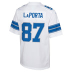 Sam LaPorta Detroit Lions Nike Youth Player Game Jersey - White