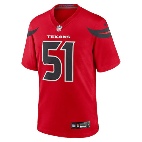 Will Anderson Jr. Houston Texans Nike Alternate Game Jersey - Red/Navy/White