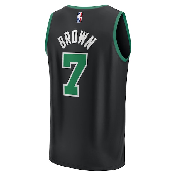 Jaylen Brown Boston Celtics  Fast Break Replica Player Jersey - Statement Edition - Black