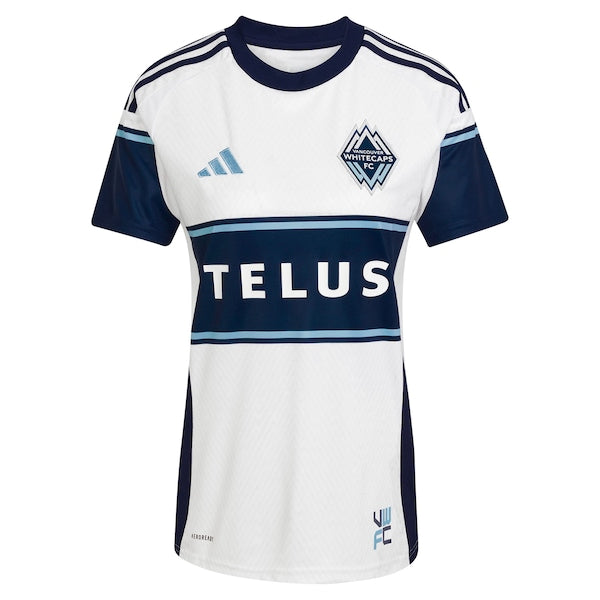 Vancouver Whitecaps FC adidas Women's 2025 The Peak Replica Jersey - White