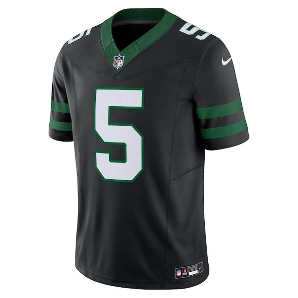 Garrett Wilson New York Jets Nike Alternate Vapor F.U.S.E. Limited Jersey  - Legacy Black/White