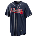 Ozzie Albies Atlanta Braves Nike Alternate Replica Player Name Jersey - Navy/Red/White