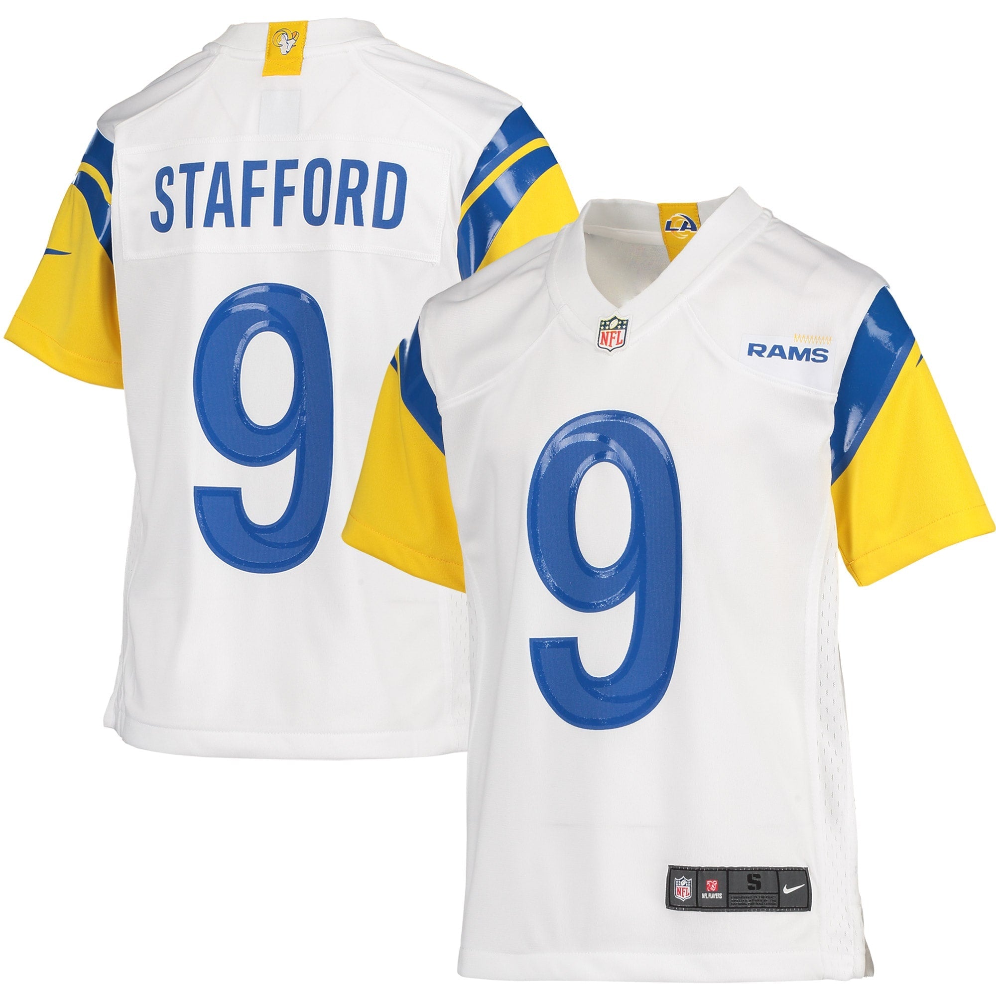 Matthew Stafford Los Angeles Rams Nike Youth Game Jersey - Royal/Cream/White