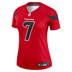 C.J. Stroud Houston Texans Nike Women's Alternate Legend Player Performance Top -  Red/Navy