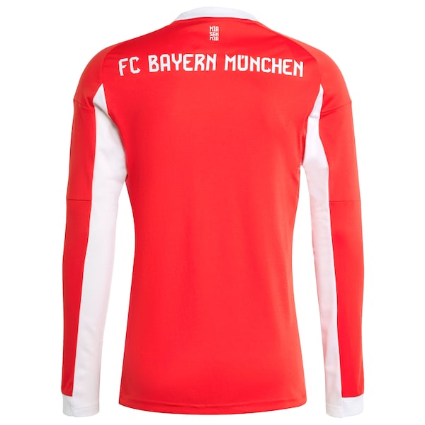 Bayern Munich adidas 2025/26 Home Replica Long Sleeve Jersey - Red