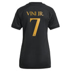 Vini Jr. Los Merengues adidas Women's 2023/24 Third Replica Player Jersey - Black