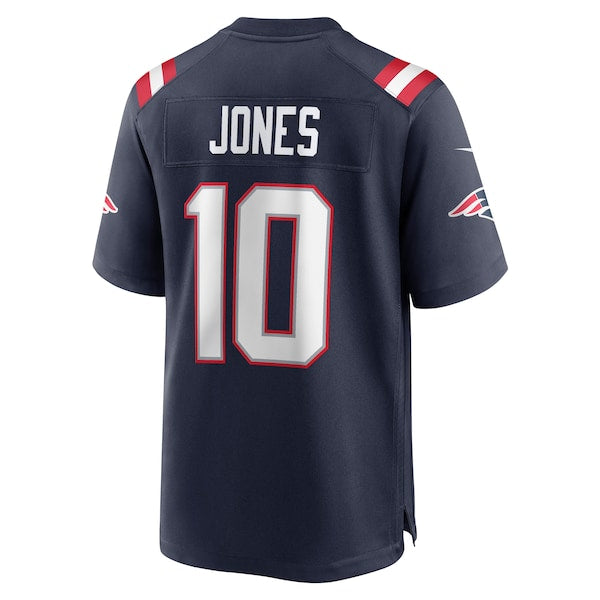 Mac Jones New England Patriots Nike Player Game Jersey - Navy/Red/White
