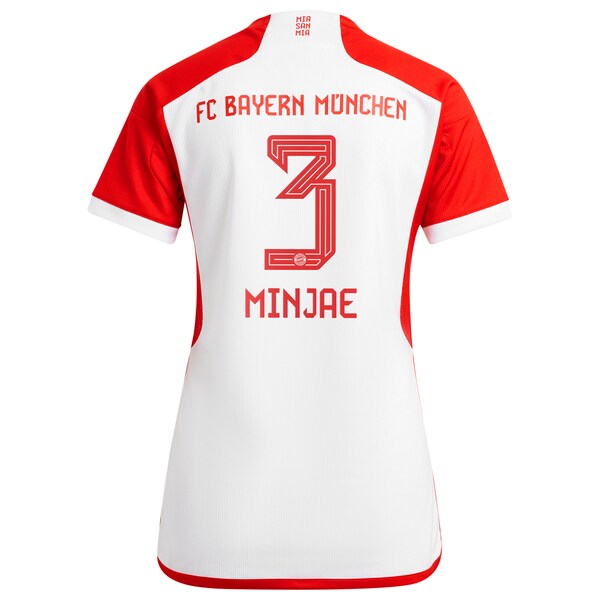 Kim Min-jae Bayern Munich adidas Women's 2023/24 Home Replica Jersey - White/Black