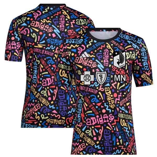 Minnesota United FC adidas 2024 Hispanic Heritage Pre-Match Top - Black