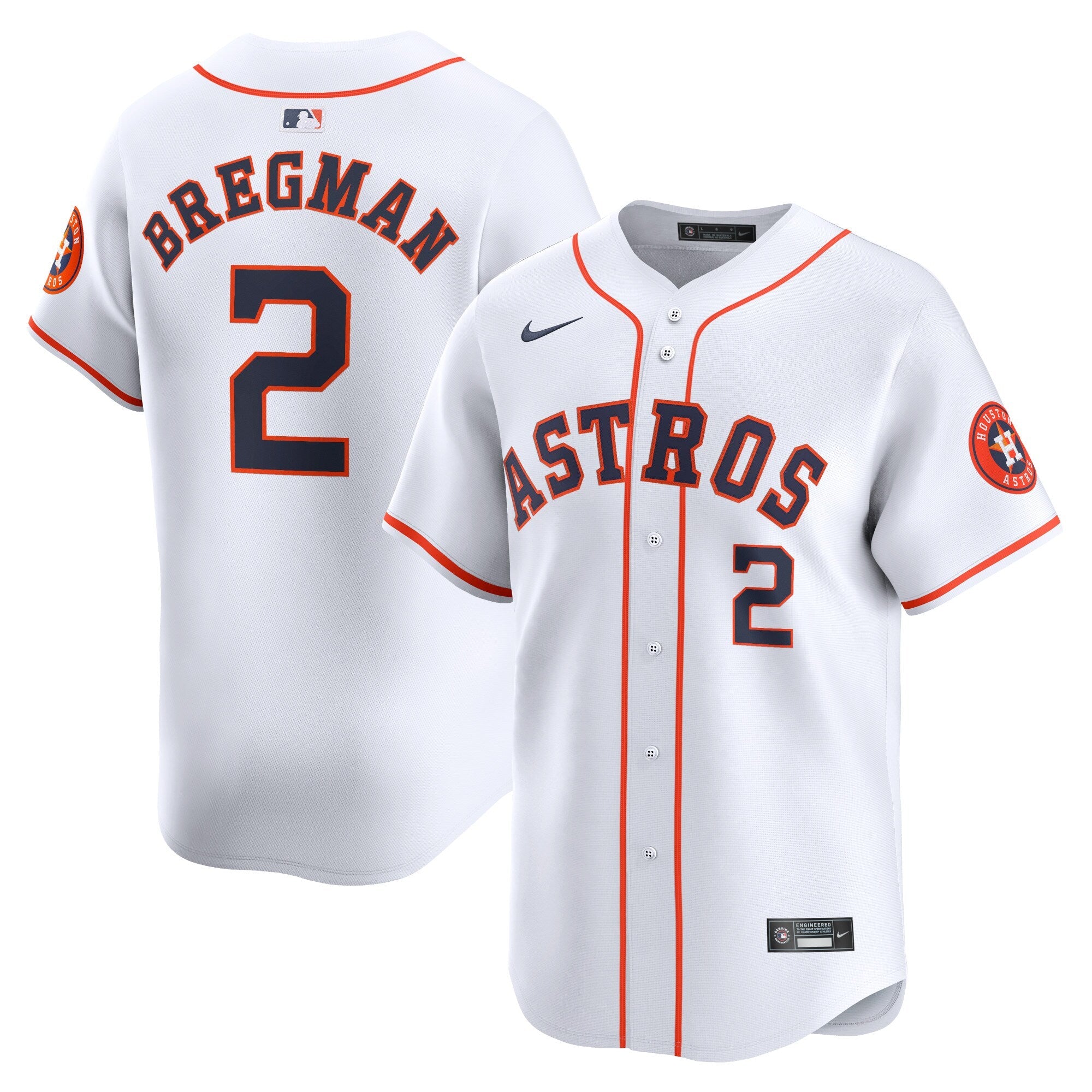 Alex Bregman Houston Astros Nike Away Limited Player Jersey - Gray/White
