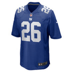 Men's Nike Devin Singletary Royal New York Giants Team Game Jersey