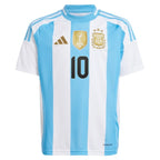 Lionel Messi Argentina National Team adidas Youth 2024 Home Replica Player Jersey - White/Blue
