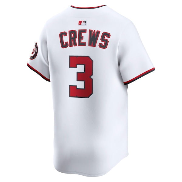 Dylan Crews Washington Nationals Nike Alternate Limited Player Jersey - White