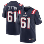 Lester Cotton Sr. New England Patriots Nike Team Game Jersey -  Navy