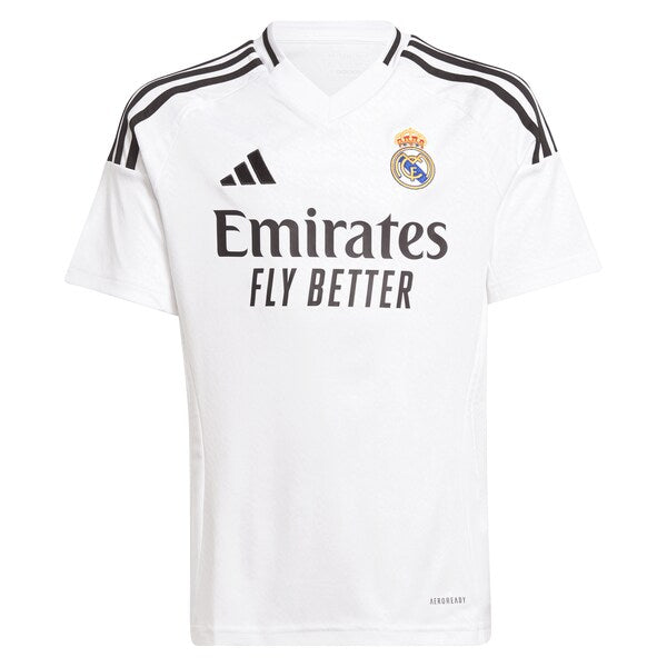 Vini Jr. Los Merengues adidas Youth 2024/25 Home Replica Player Jersey - White