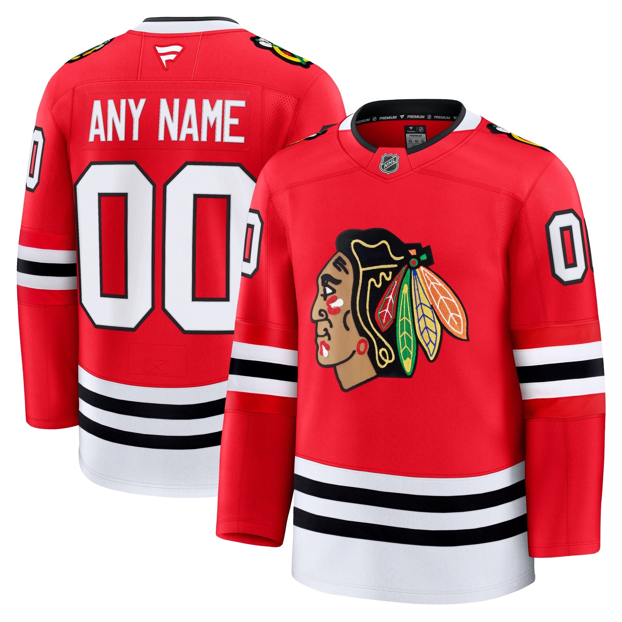Chicago Blackhawks  Away Premium Custom Jersey - White/Red