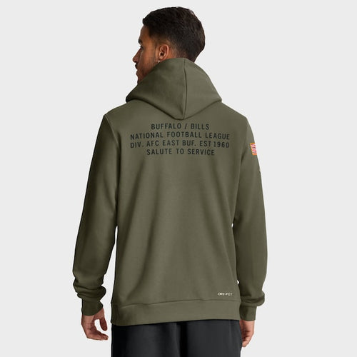 Buffalo Bills Nike 2025 Salute to Service Sideline Standard Issue Dri-FIT Hoodie - Olive