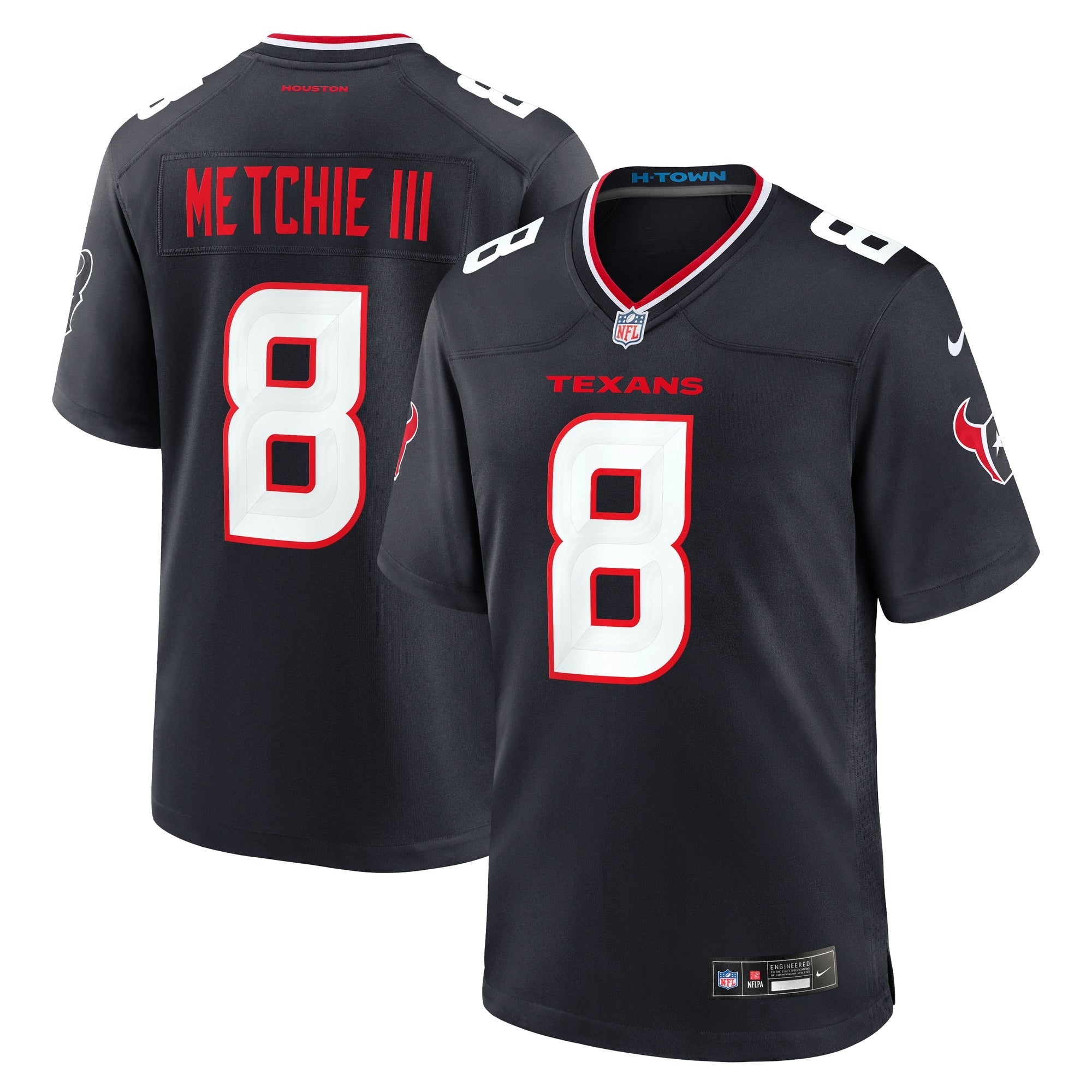 John Metchie III Houston Texans Nike Alternate Game Jersey -  Red/White/Navy