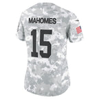 Patrick Mahomes Kansas City Chiefs Nike Women's 2024 Salute to Service Limited Jersey - Arctic Camo