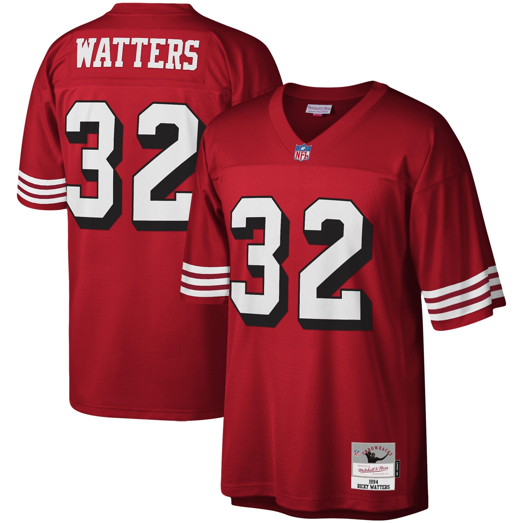 Ricky Watters San Francisco 49ers Legacy Replica Jersey - White/Scarlet