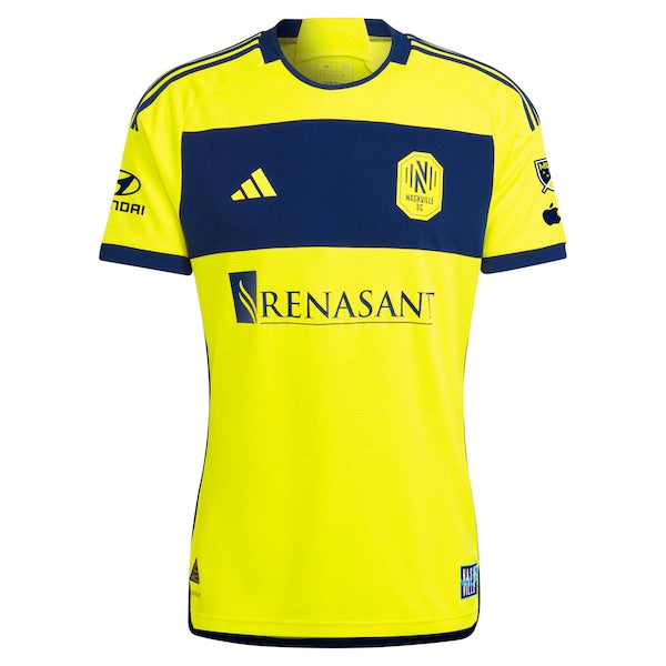 Tyler Boyd Nashville SC adidas 2024 The 615 Kit Authentic Player Jersey - Yellow/Black
