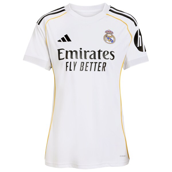 Vini Jr. Los Merengues adidas Women's 2025/26 Home Replica Jersey - White/Blue