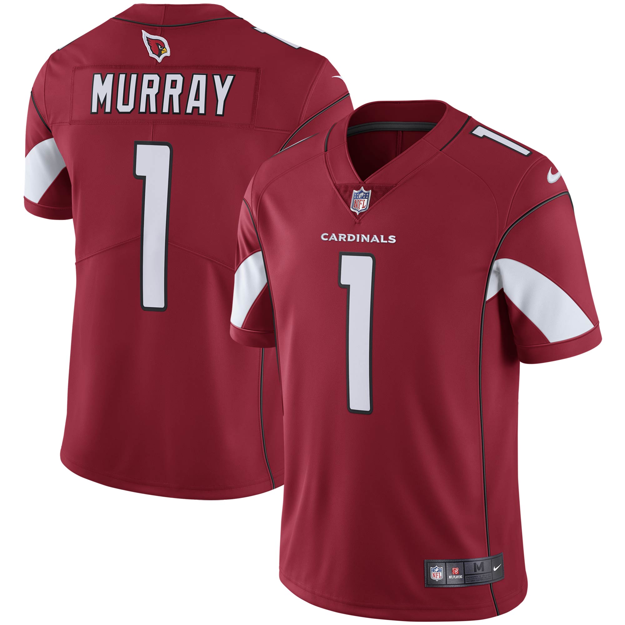 Kyler Murray Arizona Cardinals Nike Vapor Limited Jersey - White/Black/Cardinal