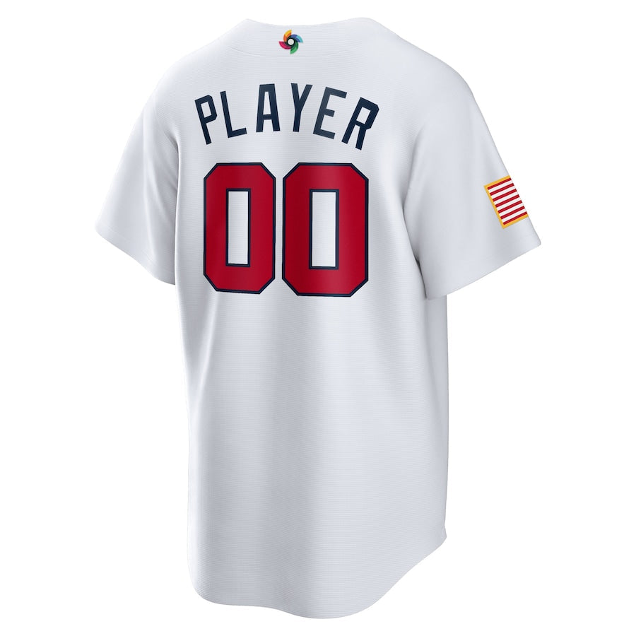 USA Baseball Nike 2023 World Baseball Classic Pick-A-Player Custom Replica Jersey - White