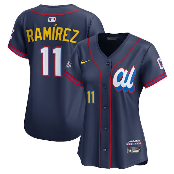 José Ramírez American League Nike Women's 2025 All-Star Edition Limited Player Jersey - Navy