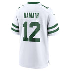 Joe Namath New York Jets Nike Legacy Retired Player Game Jersey - White/Green