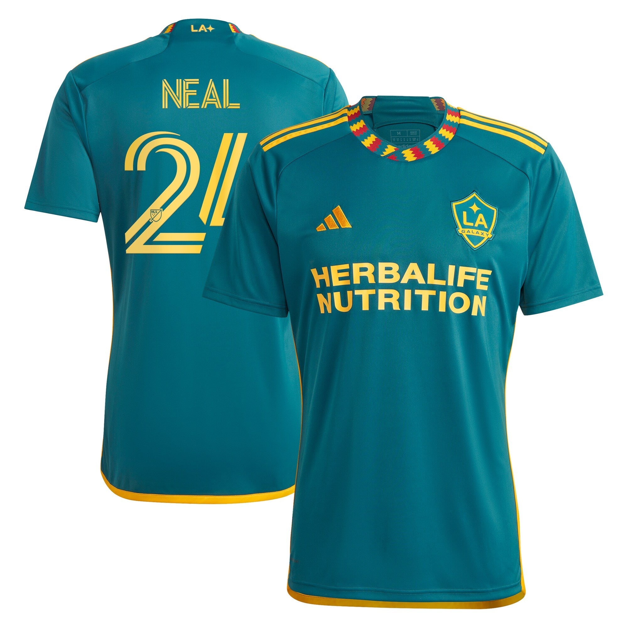 Jalen Neal LA Galaxy adidas 2024 Angeleno Kit Replica Player Jersey - White/Green