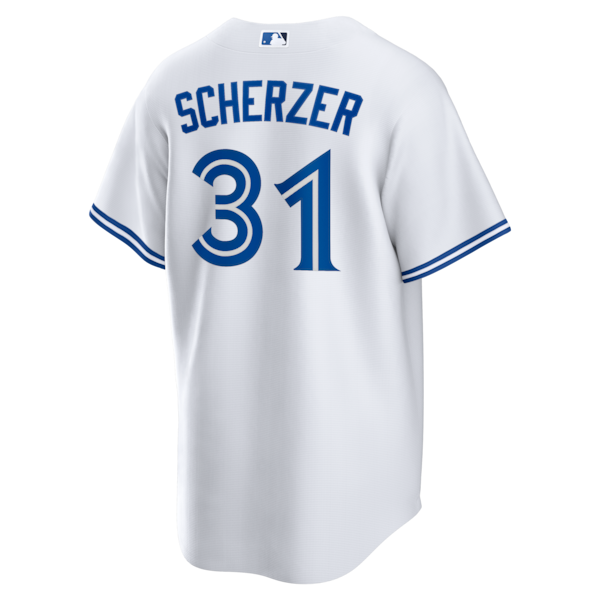 Max Scherzer Toronto Blue Jays Nike 2025 World Series Home Replica Player Jersey - White