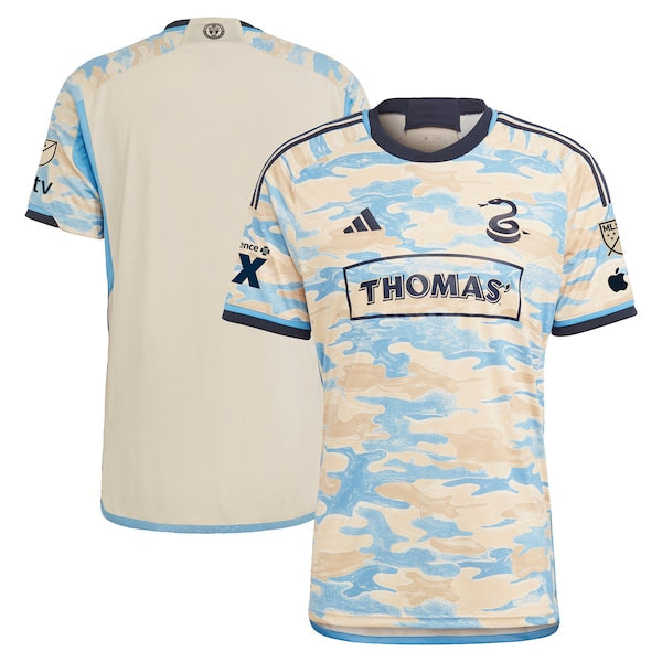 Philadelphia Union adidas 2024 Authentic Secondary Blank Jersey - Tan