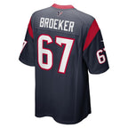Nick Broeker Houston Texans Nike Team Game Jersey -  Navy