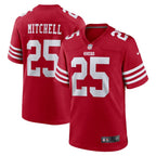 Elijah Mitchell San Francisco 49ers Nike Team Player Game Jersey - Scarlet/White