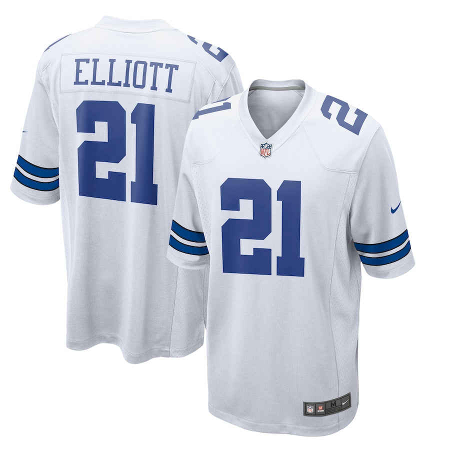 Ezekiel Elliott Dallas Cowboys Nike Game Team Jersey - Navy/White