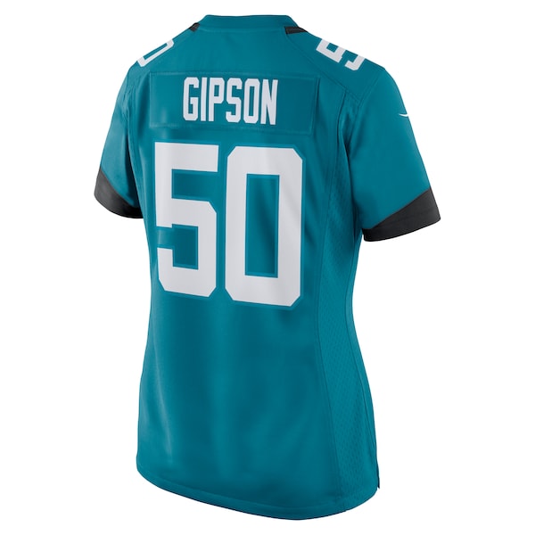 Trevis Gipson Jacksonville Jaguars Nike Women's Team Game Jersey -  Teal