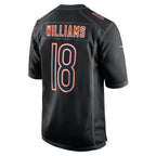 Caleb Williams Chicago Bears Nike Fashion Jersey - Carbon Black/White