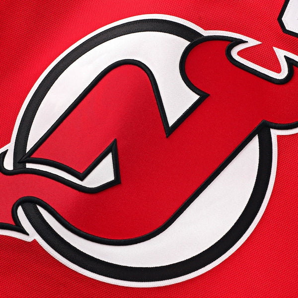 Jack Hughes New Jersey Devils  Home Premium Jersey - Red/White/Black