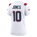 Mac Jones New England Patriots Nike Women's Player Jersey - White/Navy
