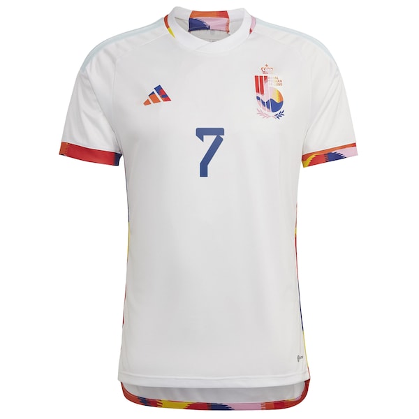 Kevin De Bruyne Belgium National Team adidas 2022/23 Away Replica Jersey - White