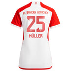 Thomas Müller Bayern Munich adidas Women's 2023/24 Home Replica Jersey - White/Black