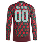 Mexico National Team adidas 2024 Home Replica Custom Long Sleeve Jersey - Burgundy
