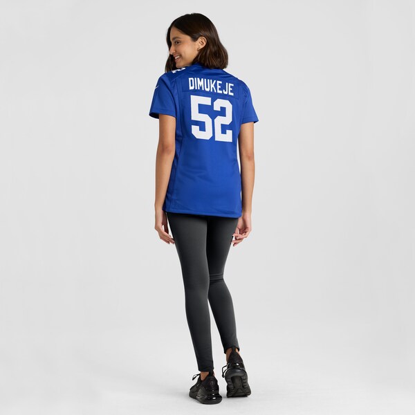 Victor Dimukeje New York Giants Nike Women's Team Game Jersey -  Royal